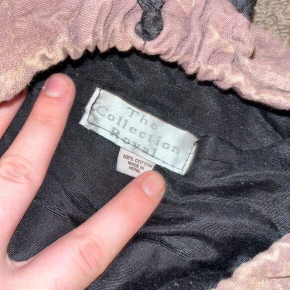 The Collection Royal Handmade Nepali Patchwork Hippie Rainbow Tie Dye Backpack - Picture 3 of 9